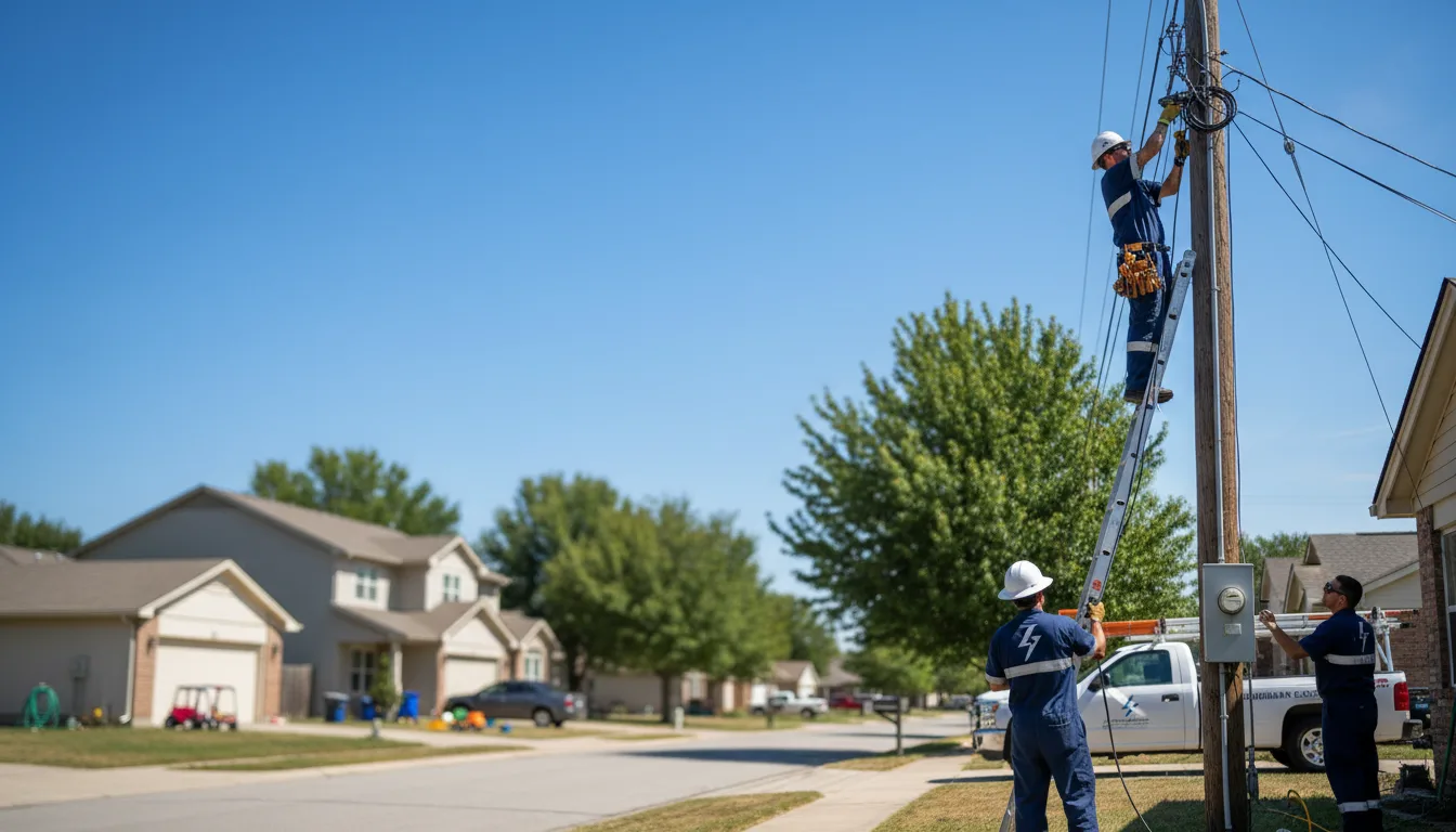 Residential electrician providing installation services in Fond Du Lac, WI
